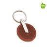 Porte cles cuir vegetal pomme personnalise-3