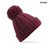 Bonnet tricot pompon beechfield personnalise-7