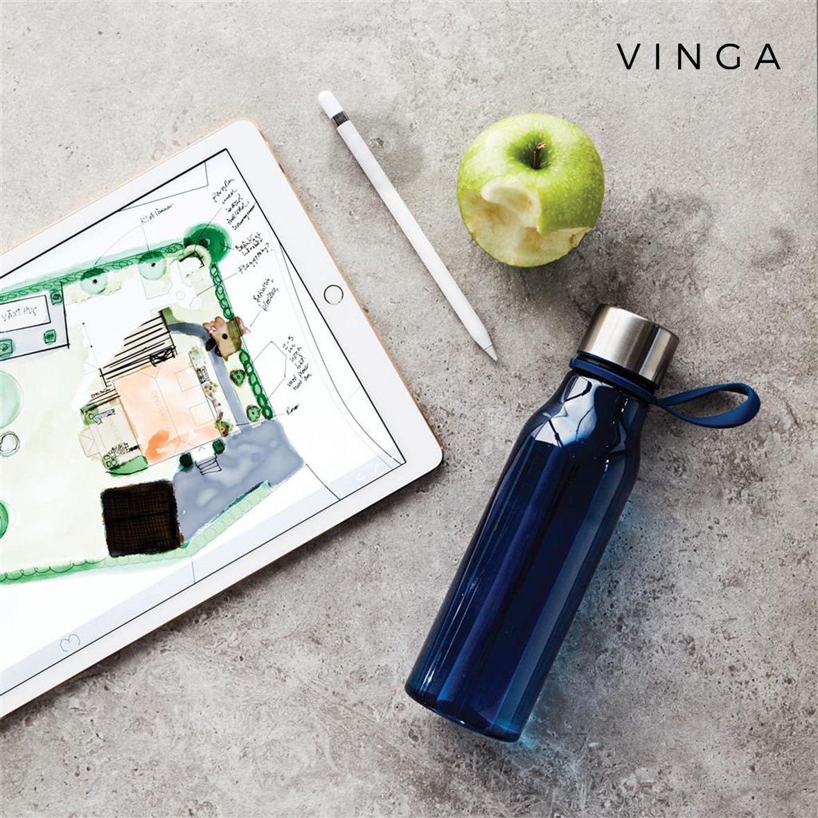 Bouteille d’eau 600 ml Vinga-couleurs-personnalisable-4