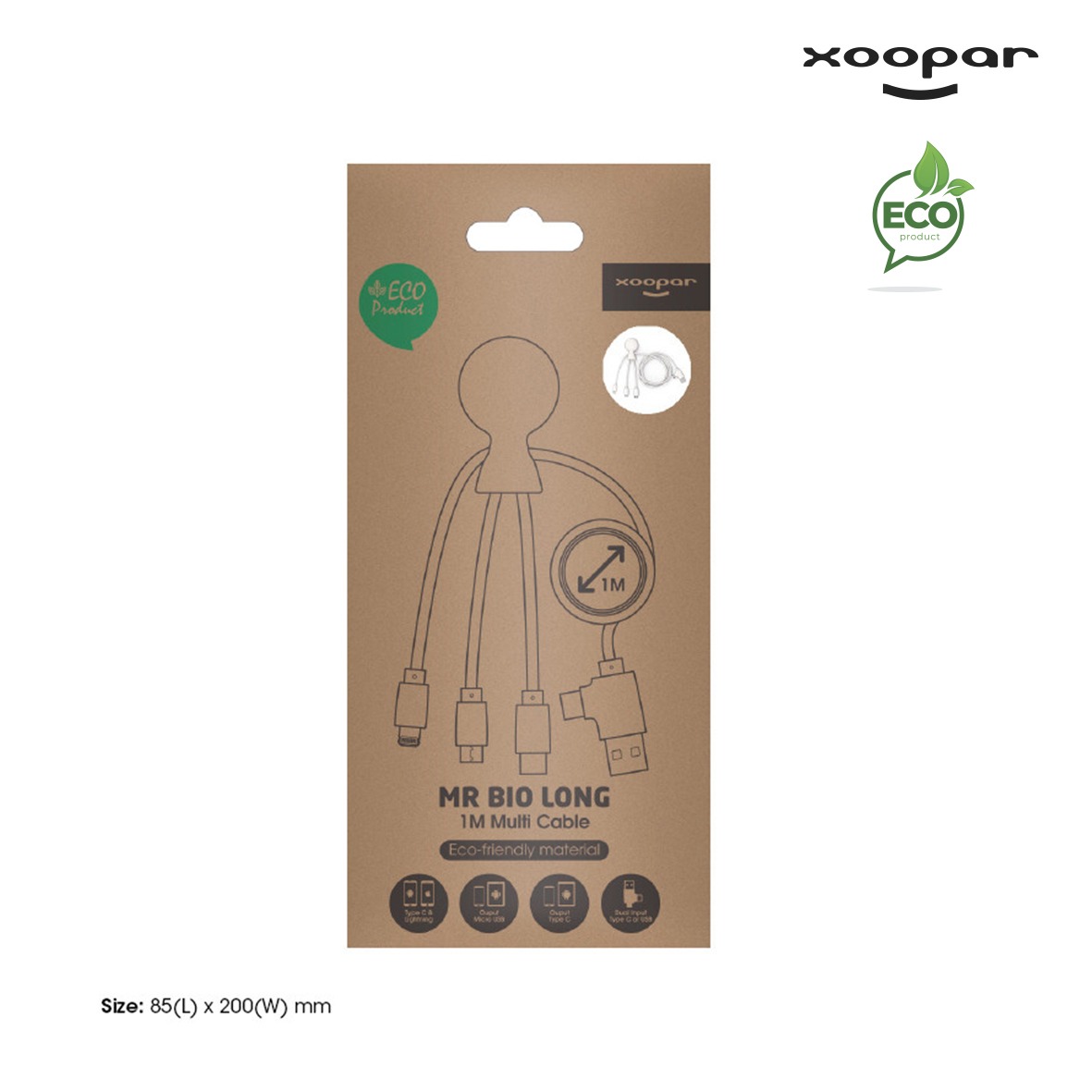 Cable multi connectiques – Mr bio Long recycle Xoopar personnalise-11