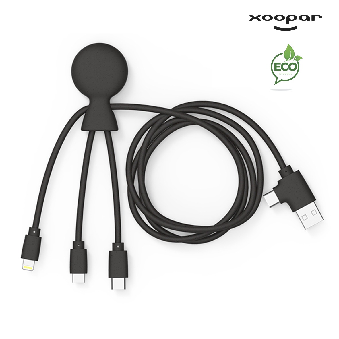 Cable multi connectiques – Mr bio Long recycle Xoopar personnalise-2