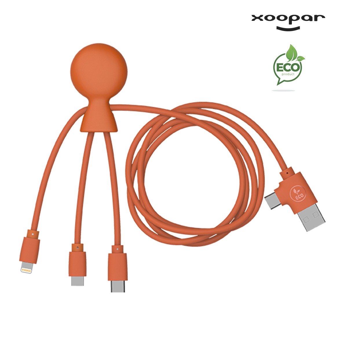 Cable multi connectiques – Mr bio Long recycle Xoopar personnalise-4
