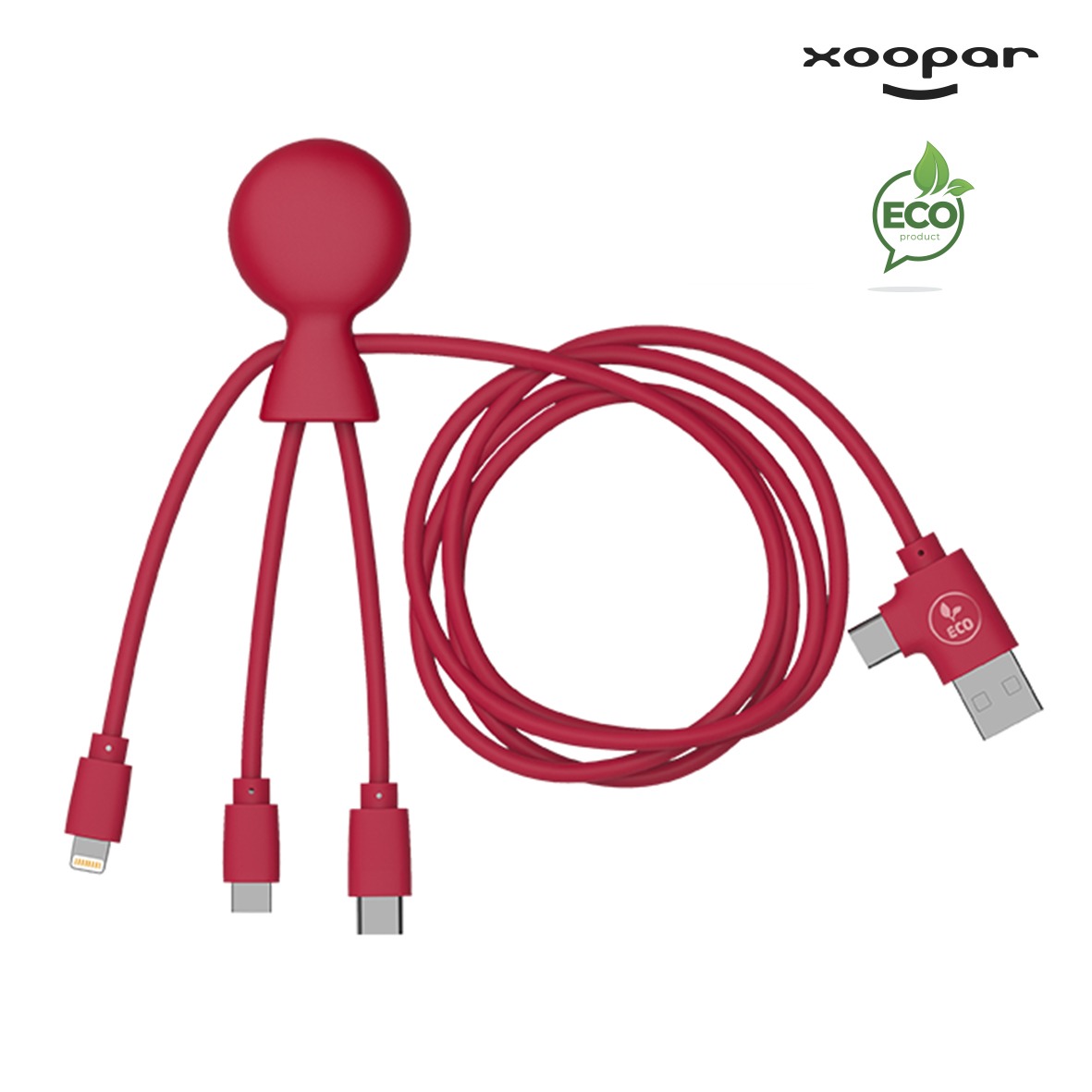 Cable multi connectiques – Mr bio Long recycle Xoopar personnalise-6