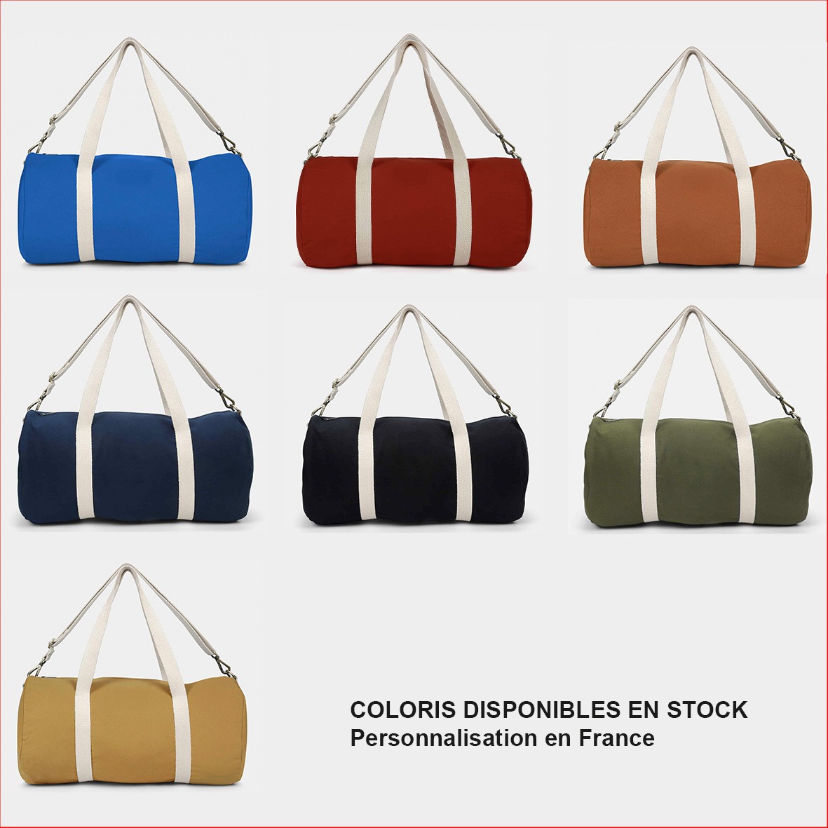 Sac sport voyage Studio by hindbag stock_coton bio personnalsiable Sac sport voyage Studio by hindbag stock_coton bio personnalsiable