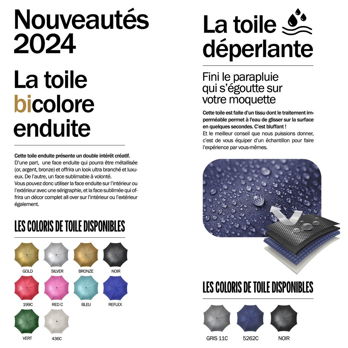 Parapluie luxe 16 pans sur-mesure Europe personnalisable-6
