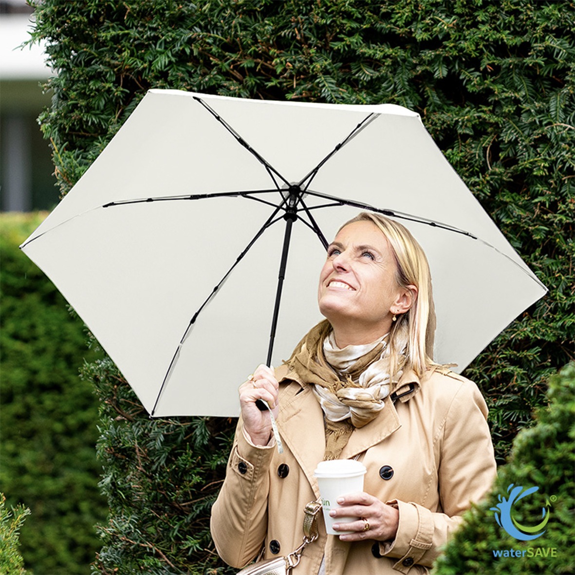Parapluie pliable léger automatique ecoresponable-recycle personnalisable-1