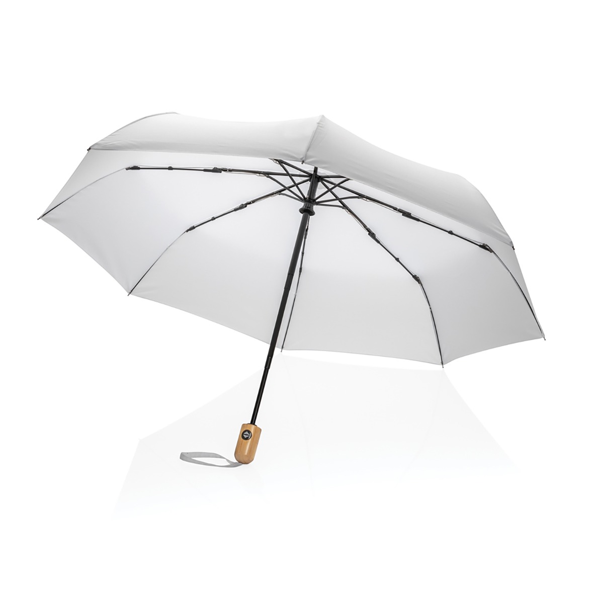 Parapluie poche bois recycle personnalisable-7
