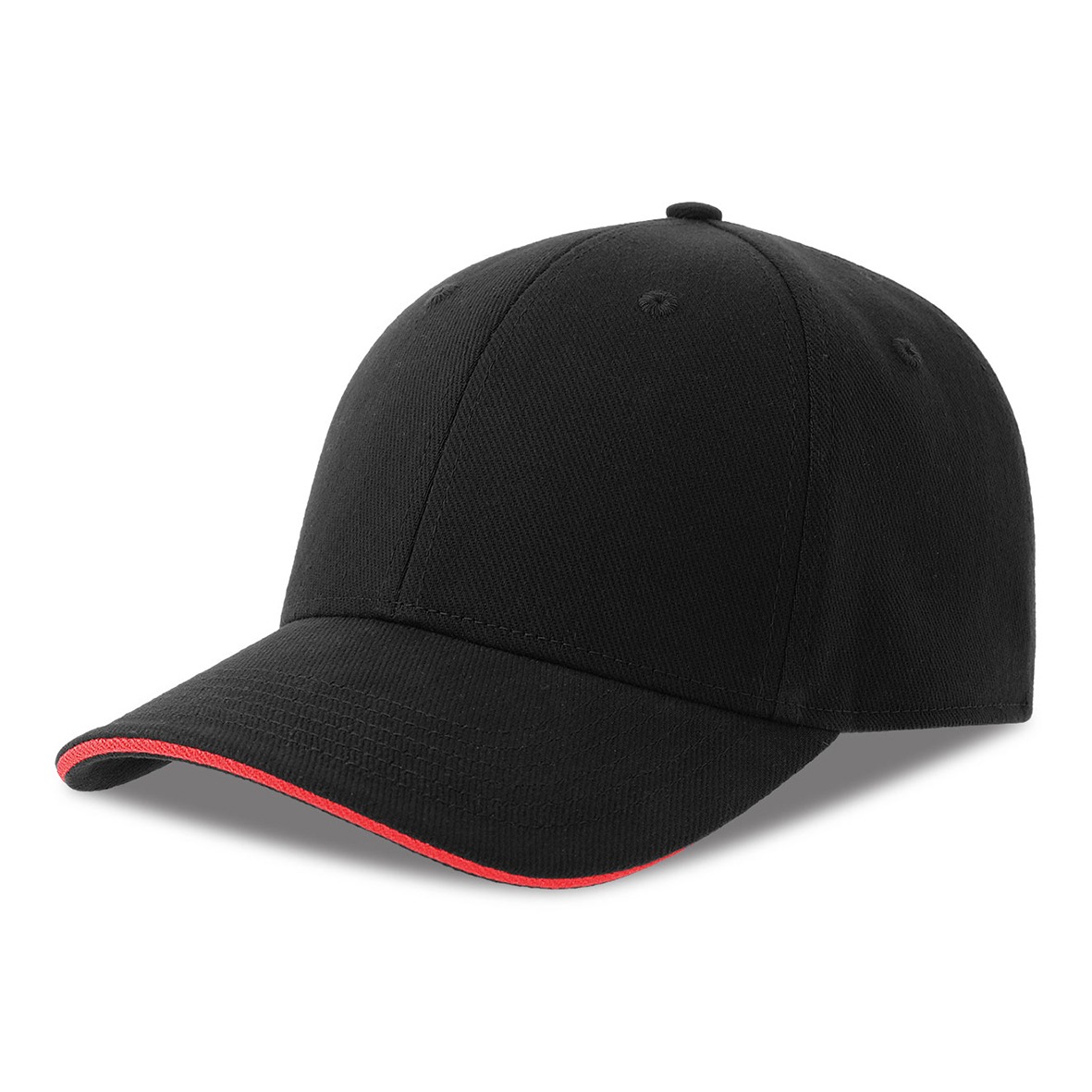 casquette coton bio recycle_noir rouge-personnalisable casquette coton bio recycle_noir rouge-personnalisable