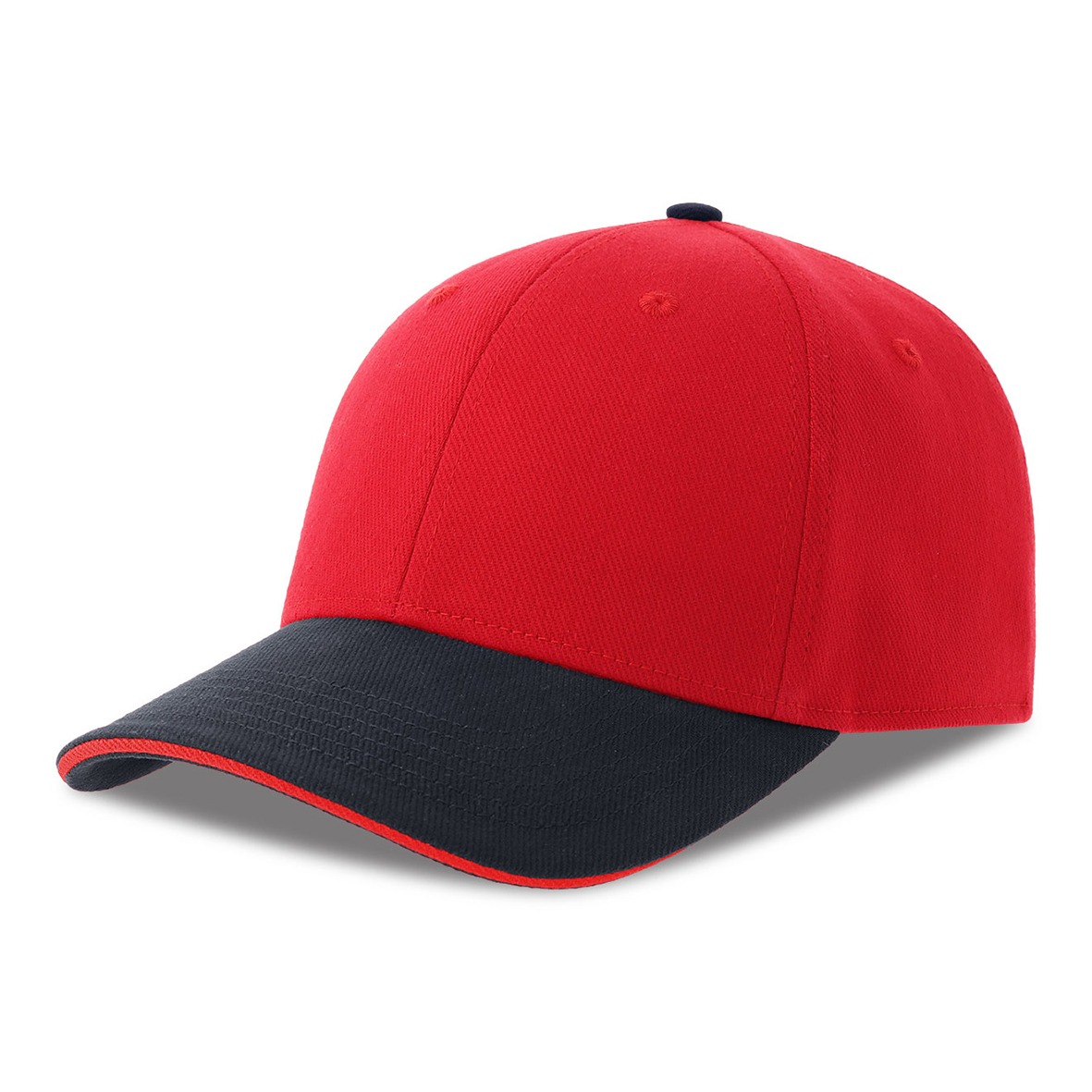casquette coton bio recycle_rouge marine_personnalisable casquette coton bio recycle_rouge marine_personnalisable