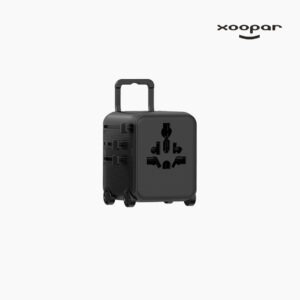 Adaptateur de voyage universel, plastique recyclé, Xoopar, Luggie