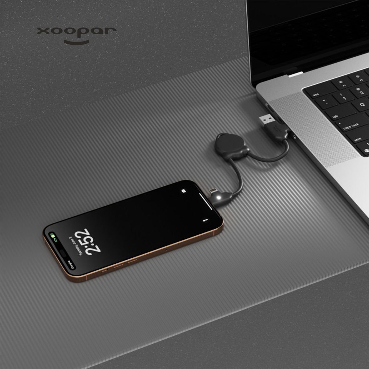 Cable charge universel eco recycle xoopar personnalisable-2
