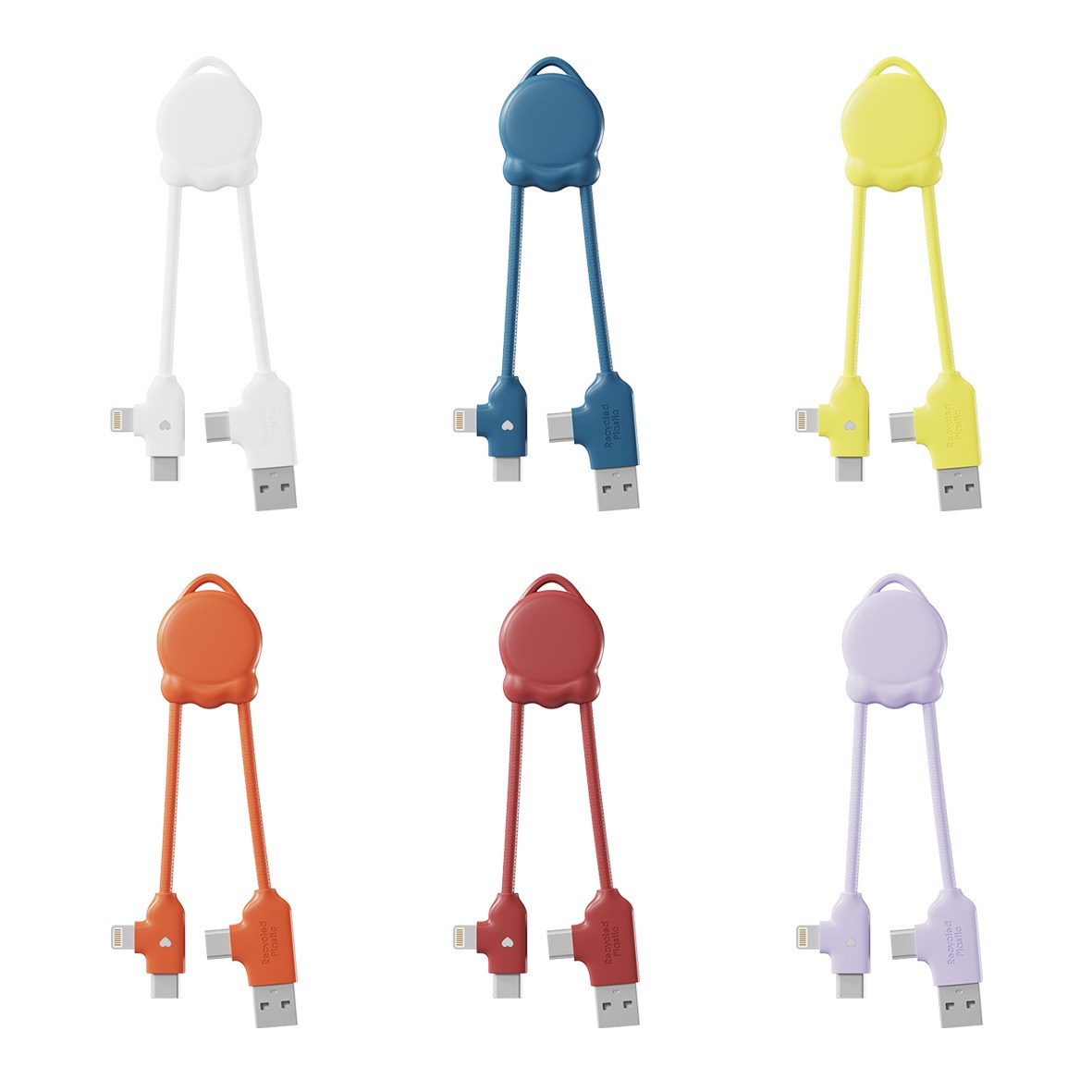 Cable charge universel eco recycle xoopar personnalisable-3