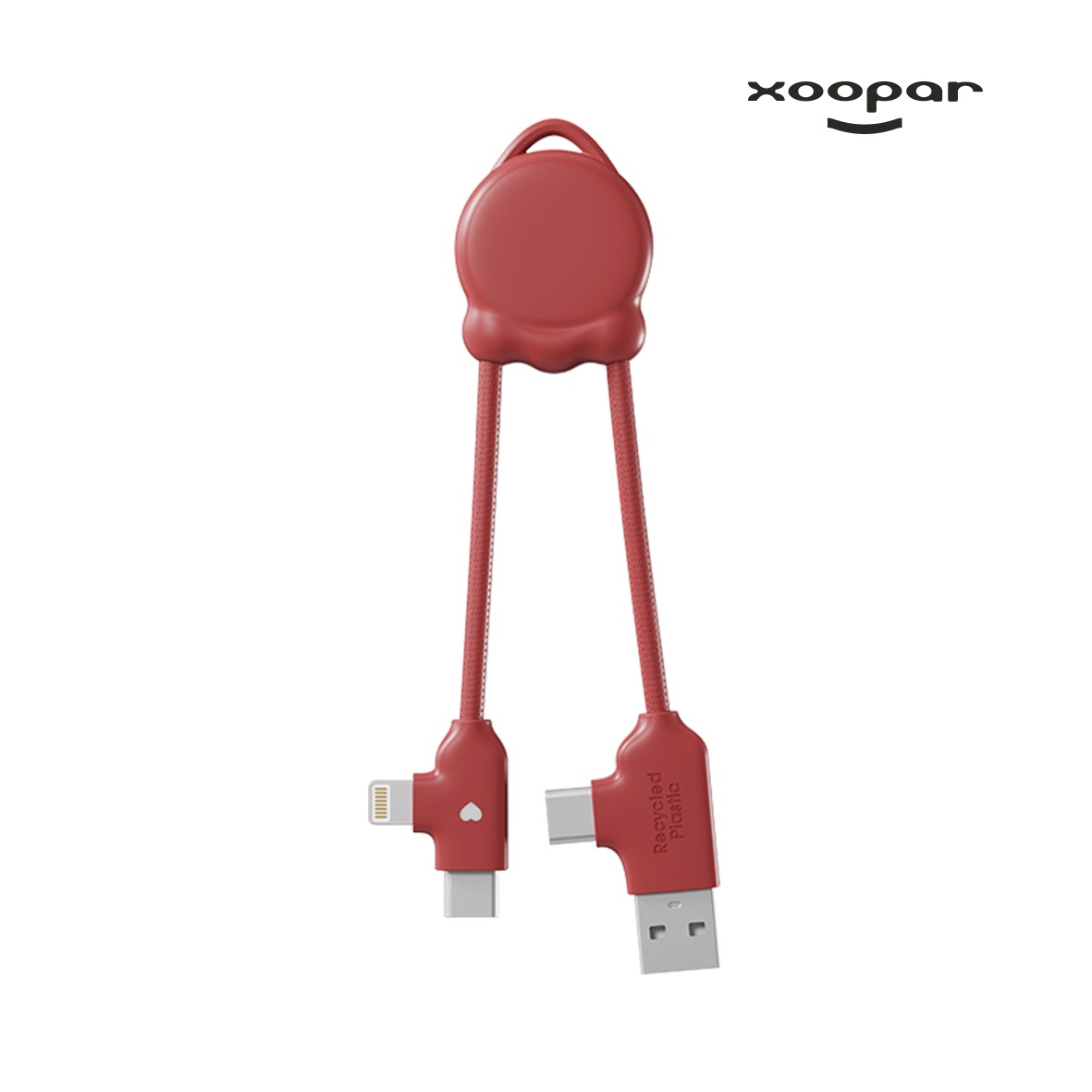 Cable charge universel eco recycle xoopar personnalisable-5