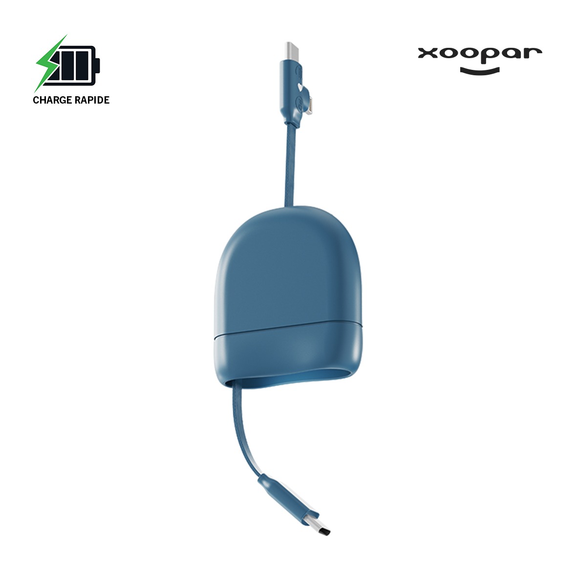 cable retractable charge rapide recycle-xoopar personnalisable_2 cable retractable charge rapide recycle-xoopar personnalisable_2