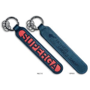 Porte-clés en cuir découpé, fabrication Europe.