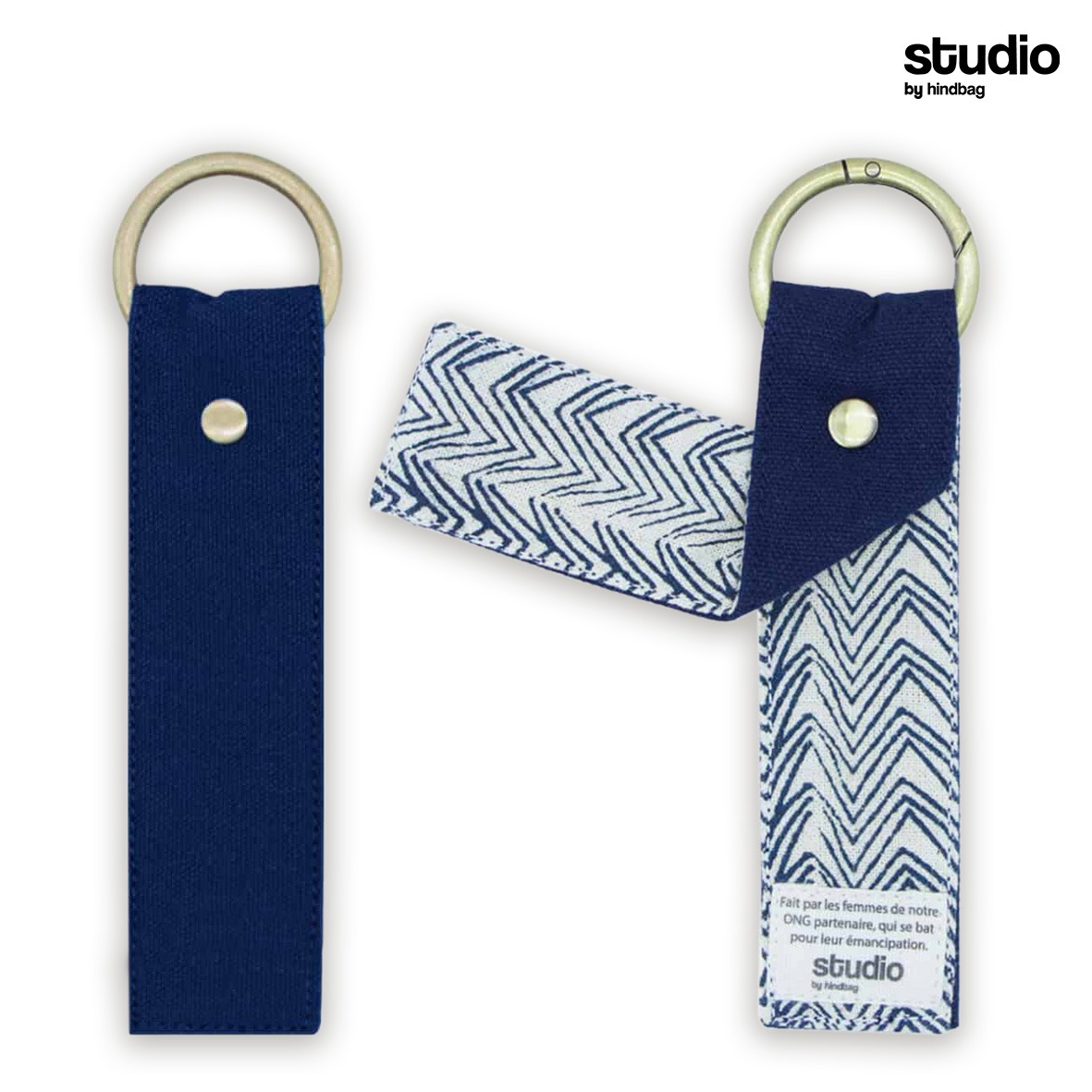 Porte cles studio by hindbag tissu coton bio personnalisable-2